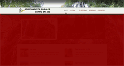 Desktop Screenshot of apartamentosruralescaminodelcid.com