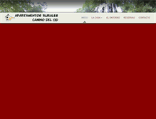 Tablet Screenshot of apartamentosruralescaminodelcid.com